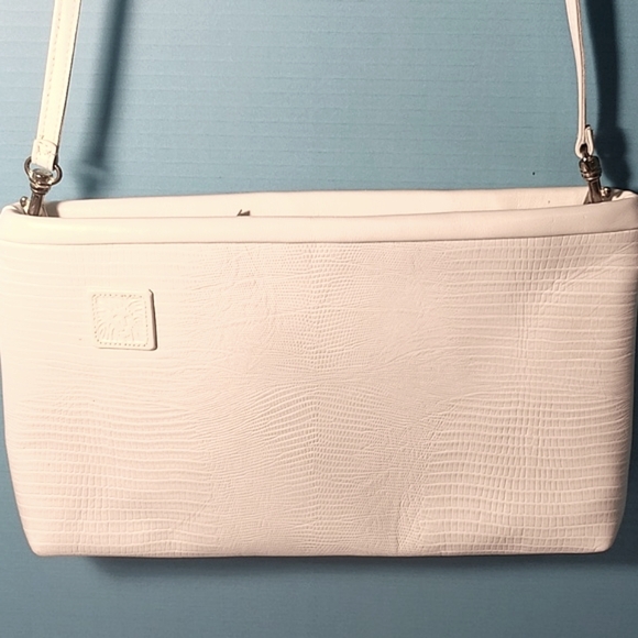 Anne Klein Handbags - Beautiful winter white Anne Klein convertible crossbody/clutch bag